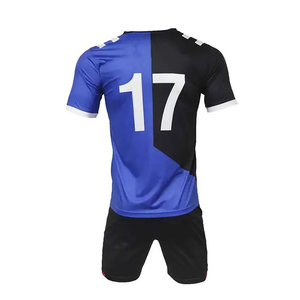 Uniformes de rugby personnalisés de haute qualité imprimés bleu noir votre équipe d'impression de logo portent des maillots de rugby ensembles de shorts - Product Image 2