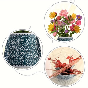 Papier Fleur Anniversaire Pop Up Cartes Élégant Bleu Et Blanc Porcelaine Floral 3D <span class=keywords><strong>Carte</strong></span> Message <span class=keywords><strong>Carte</strong></span> Et Enveloppe - Product Image 5