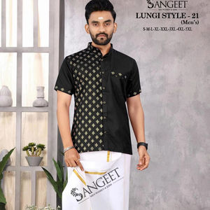 Chemise habillée pour homme, col en V, décontractée, coupe ample, respirante, en coton, écologique, commande en gros pour l'été, vente en gros et pas cher - Product Image 2