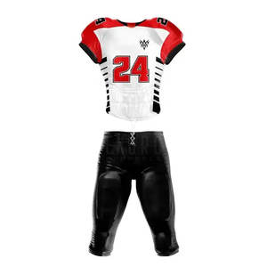 ชุดกีฬาโพลีเอสเตอร์สำหรับเล่นกีฬา100% แขนสั้นชุดอเมริกันฟุตบอลออกแบบโลโก้ได้ตามต้องการ - Product Image 1