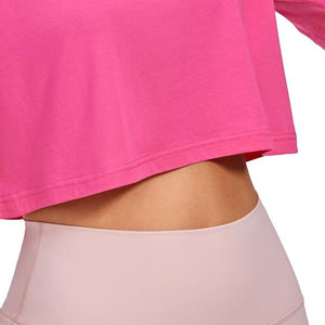 <b>Top</b> Quality Women Crop <b>Tops</b> 100% Cotton Streetwear Quickdry Breathable Custom Made Logo Printing O-<b>Neck</b> OEM Service - Product Image 5