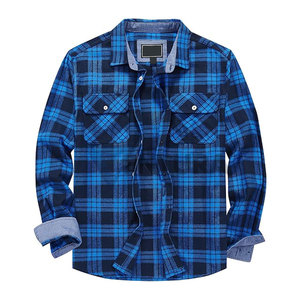 Fabricante de Pakistán, camisetas de franela para hombres, ligeras, bajas MOQ, camisetas de franela para hombres, camisetas de franela de Color sólido para hombres - Product Image 4