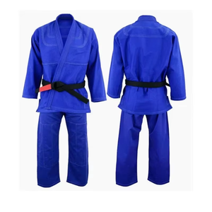 Kimono professionnel de Jiu Jitsu BJJ Gi avec logo personnalisé brodé, surpiqûres contrastées, polyester/coton, durable, respirant, séchage rapide - Product Image 1