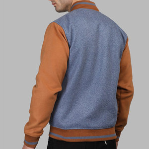 แจ็กเก็ตเบสบอลลำลองสำหรับผู้ชายมีตัวอักษรสั่งทำได้จากโรงงานมีหลายสี - Product Image 3