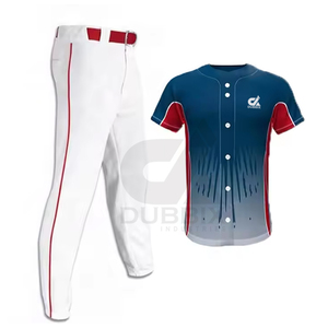 Fabrication en usine de vêtements de sport uniforme de baseball couleur personnalisée uniforme de baseball de haute qualité pour adulte - Product Image 5