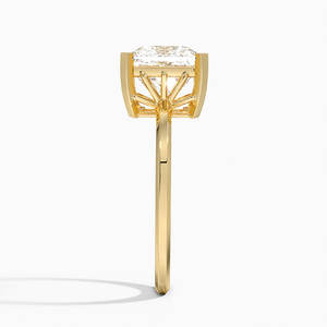 Trending 1ct Princess Cut Certified Lab Grown Diamond 14K Solitario de oro sólido Anillo de compromiso para hombres y mujeres Regalos de lujo - Product Image 3