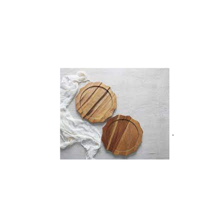 Chargeur en bois pour les dîners et les fêtes, assiette de service, restauration, utilisation, serveur de nourriture, chargeur en bois avec produits en vente - Product Image 2