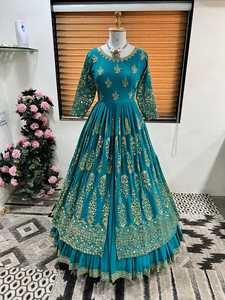 Designer Georgette tessuto <span class=keywords><strong>Lehenga</strong></span> abito da festa abito da sposa abito da sposa funzione di usura tradizionale indossare bellissimi abiti - Product Image 3
