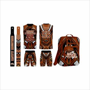 Uniformes de Fútbol Americano 7v7 Personalizados de Alta Calidad OEM, Impresos, 100% Poliéster, Transpirables, de Secado Rápido, Ropa Deportiva para Equipos - Product Image 1