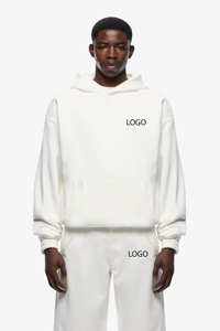 Ensemble de survêtement d'hiver streetwear élégant, nouveau design, logo personnalisé, respirant, sweat-shirt lourd, pantalon de survêtement ample, techniques d'impression - Product Image 4