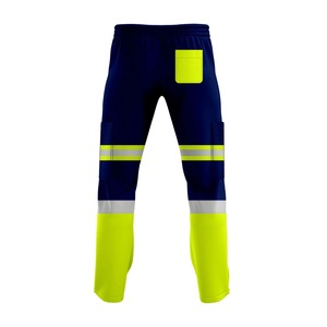 Pantalones de alta visibilidad para hombre, pantalones de trabajo de seguridad con cinta reflectante de alta visibilidad para hombre - Product Image 4