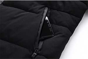 Parka en duvet de canard blanc de haute qualité pour hommes veste d'hiver décontractée avec capuche chaude à col montant réversible XL vêtements d'extérieur en toile neige - Product Image 2