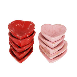 OEM ODM Customized Design Wood Dough Bowls Vintage Style Wood <b>Candle</b> Bowls Factory Direct Wood Heart Bowls for Valentine - Product Image 6