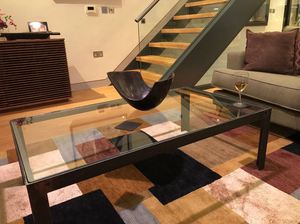 Vente chaude de meubles de maison fantaisie Table basse centrale en or ronde moderne en verre trempé - Product Image 3