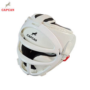 อุปกรณ์ป้องกันศีรษะสำหรับชกมวย ทำจากหนังความหนาแน่นสูง ดีไซน์ปลอดภัย สายรัดแบบตะขอเกี่ยวปรับได้ บุนุ่ม สีปรับแต่งได้ ระบายอากาศได้ดี - Product Image 2