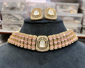 ชุดสร้อยคอลายเพชรโมอิสสำหรับผู้หญิงชุดสร้อยคอหรูระดับพรีเมียมสำหรับงานรื่นเริงทั้งแบบชนเผ่าและตะวันตก - Product Image 6