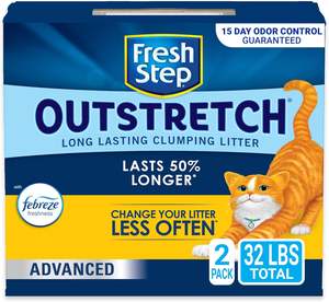 FRESH outstretch ขั้นสูงยาวนาน clumping litter มีความสดใส Febreze, 32 LBS. 2x16ปอนด์กล่อง - Product Image 4