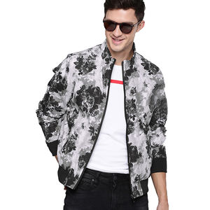 Vente en gros Blouson bombardier d'automne surdimensionné 6xl chaud brodé blouson d'aviateur imperméable avec logo personnalisé grande taille - Product Image 3