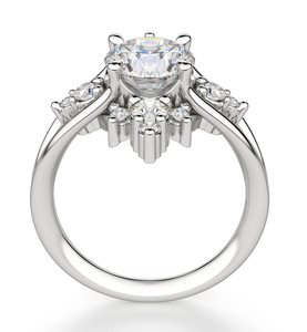 แหวนแต่งงานเพชรมออิสซาไนต์ตัดแบบวินเทจแหวนหมั้นเงินสเตอลิงสำหรับวันครบรอบส่งออกโดยตรงจากอินเดีย - Product Image 3