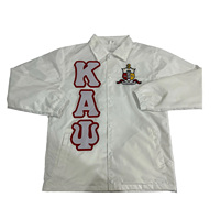 Veste coupe-vent vintage de bonne qualité avec logo personnalisé brodé de lettres grecques pour les vêtements Alpha Psi Delta Chi Xi Beta