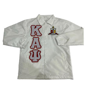 Veste coupe-vent vintage de bonne qualité avec logo personnalisé brodé de lettres grecques pour les vêtements Alpha Psi Delta Chi Xi Beta - Product Image 4