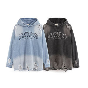 Sweats à capuche pour hommes unis, 100% coton, thermique d'hiver, manches longues, logo personnalisé, mode, polaire de haute qualité - Product Image 2