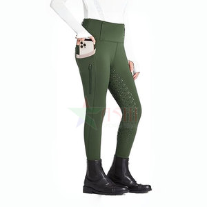 Leggings y Pantalones de Montar a Caballo para Mujer con Logotipo Personalizado, Impermeables, Resistentes al Viento, de Spandex/Poliéster, al por Mayor - Product Image 1