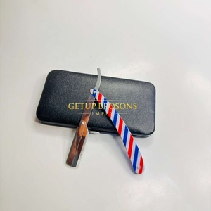 Single <b>Blade</b> Stainless Steel Men's Wet Shaving Professional Safety <b>Razor</b> multi color design Spine Customizable Private Label - Product Image 6