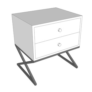 XO Modern <b>Antique</b> Bedroom Furniture Oak XO <b>Bedside</b> <b>Table</b> with Iron Legs Foldable Nightstands for Apartment TDG68042 - Product Image 5