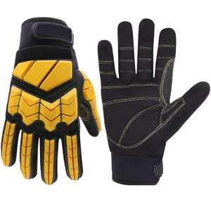 Venta caliente Guantes de impacto personalizados Guantes de seguridad de cuero de diseño profesional para protección Directo de fábrica - Product Image 1