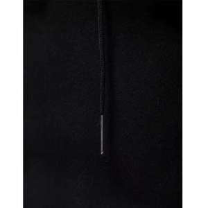 Sweat à capuche uni coupe ajustée pour hommes Sweats à capuche d'entraînement zippés noirs pour l'hiver Streetwear décontracté Activewear personnalisé - Product Image 6