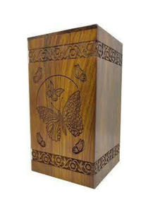 Urnas de cremación de madera modernas de Venta caliente, urnas decorativas para entierro funerario hechas a mano para hombre y mujer a bajo precio - Product Image 1