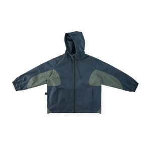 Chaqueta con capucha impermeable cortavientos de invierno con patrón de letras Vintage para hombre con sombrero Sudadera con capucha y chaqueta a prueba de viento para hombre - Product Image 1