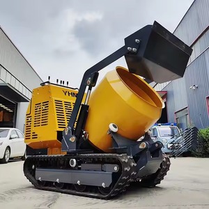 Nuevo producto, Mini mezcladora de hormigón tipo oruga, autocargante, 300L, pista, 190dm, Mini máquina mezcladora de volquete - Product Image 5