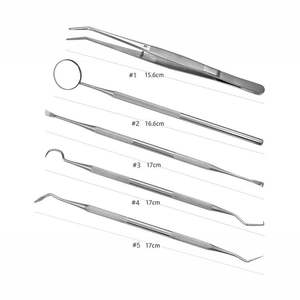 Kit de Cuidado Bucal Profesional SKY BLUE, 5 Piezas, Kit de Herramientas Dentales de Acero Inoxidable, Set de Higiene Dental 2026 - Product Image 6