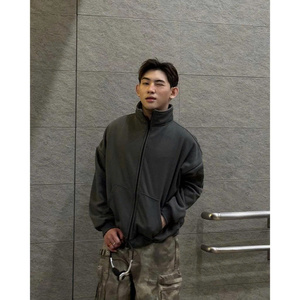 แจ็คเก็ตขนแกะซิปธรรมดาสำหรับผู้ชายและผู้หญิง - Product Image 2