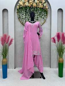 Conjunto Kurta de algodón de viscosa pesada de diseñador Salwar Kameez paquistaní de alta calidad con ropa india de calidad de exportación Dupatta impresa - Product Image 3