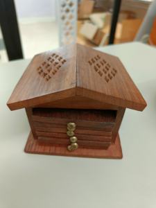 Handmade Elegant Decorative Wood Crafts Polished <b>Wooden</b> Boxes <b>Wall</b> <b>Signs</b>-Buddhism Theme Holiday/Christmas/Wedding Use INNOFURN - Product Image 3