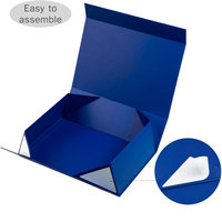 Boîte cadeau de Noël personnalisable avec design en relief, laminage mat, revêtement UV, fermeture magnétique, pliable, en matériau recyclé