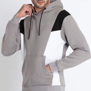 Autumn <b>Winter</b> Men's 2-Piece Hooded Printed Solid Track Suit Zippered 100% Cotton Jogging Training <b>Jacket</b> - Product Image 5