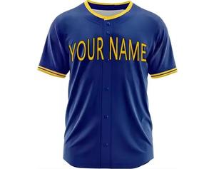 Maillot de baseball personnalisé pour jeunes, de bonne qualité, impression par sublimation, manches courtes, uniforme court OEM pour hommes - Product Image 2