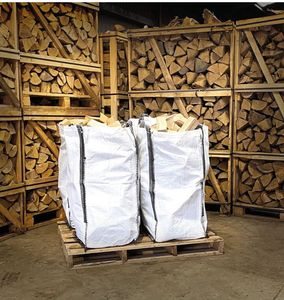Round Wood <b>Log</b> Storage Bins for Firewood Organization Outdoor Indoor Use. - Product Image 4
