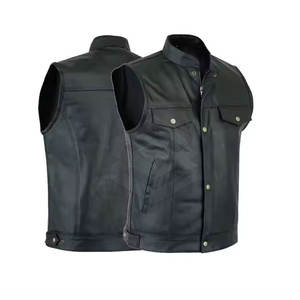 Chaleco de cuero de invierno transpirable OEM para motociclistas Ajuste duradero Logotipo personalizado Pedido a granel disponible - Product Image 3