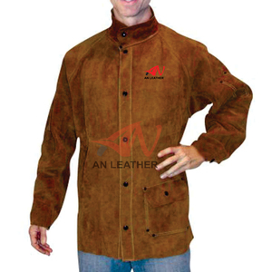 Veste de soudage en cuir fendu, veste de soudage en cuir, veste de sécurité - Product Image 5