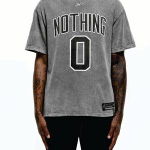 Fabricante de ropa personalizada para hombre 100% algodón de alta calidad lavado con ácido Premium serigrafiado camisetas - Product Image 5