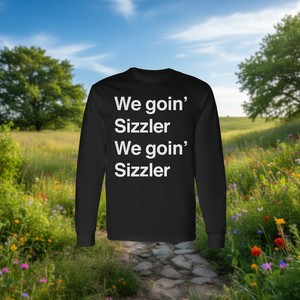 T-shirt a maniche lunghe We Goin' Sizzler, prodotto promozionale dallo stile audace - Product Image 3
