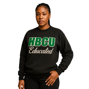 Felpa con Maniche Raglan per Studenti HBCU, Ricamo in Ciniglia, Maglione Collegiale della Sorority Greca Divine Nine - Product Image 1