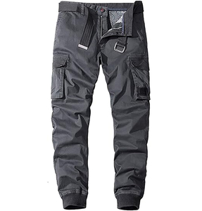Pantalons de survêtement en molleton uni respirant de haute qualité en gros, personnalisables, pour hommes, multicolores, décontractés - Product Image 1