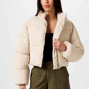 Custom Women Fashion <b>Crop</b> Puffer <b>Jackets</b> and Coats Winter Coat for Women Fashion Apparel & Accessories Breathable <b>Jacket</b> - Product Image 2