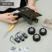 Kit de châssis intelligent Hiwonder avec roues Mecanum (non assemblé)